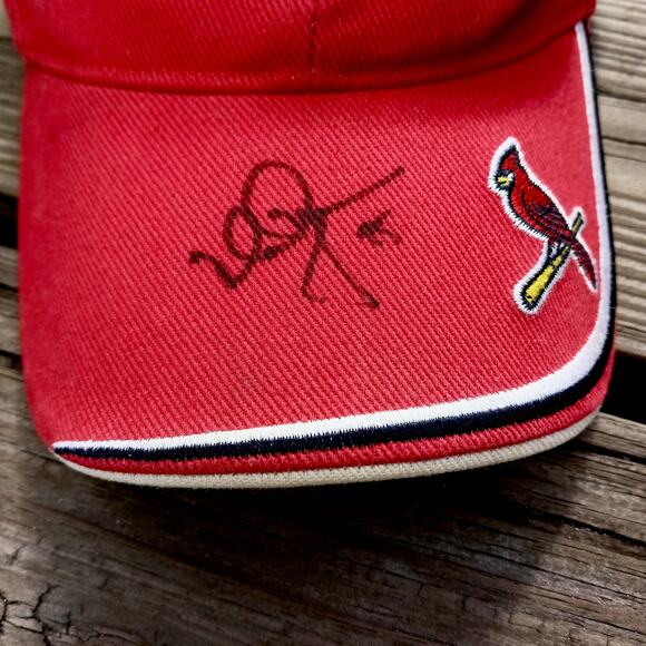 Autographed Mark McGwire Baseball Cap JSA COA Vintage St Louis Cardinals Hat TEI - Picture 2 of 11